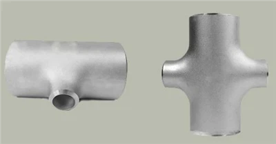 ASME B16.9 Tempa Buttweld Mengurangkan Tee Outlet Dan Mengurangkan Palang Outlet